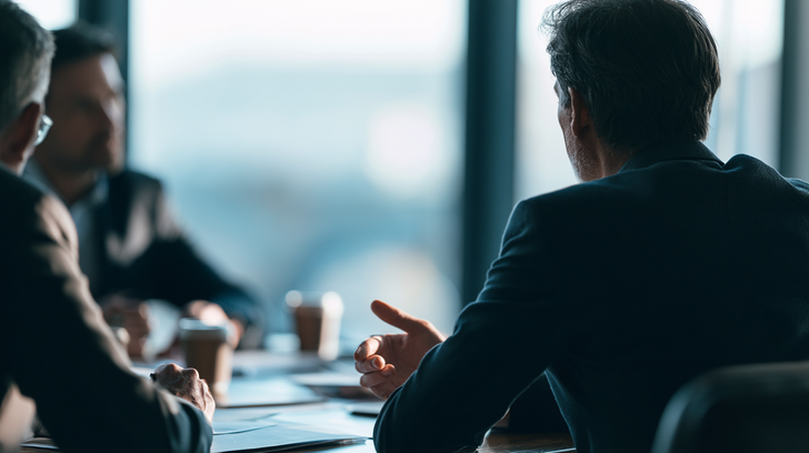 overleg aan tafel kantoor mediation bij een arbeidsconflict